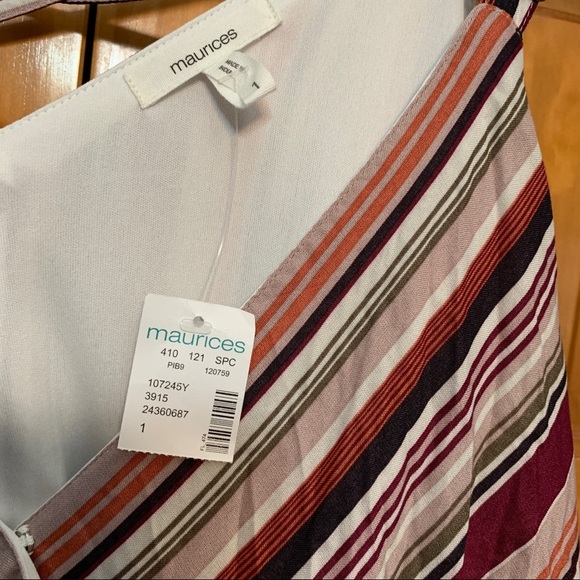 Maurices Striped Dress NWT Size 1X - Picture 3 of 6